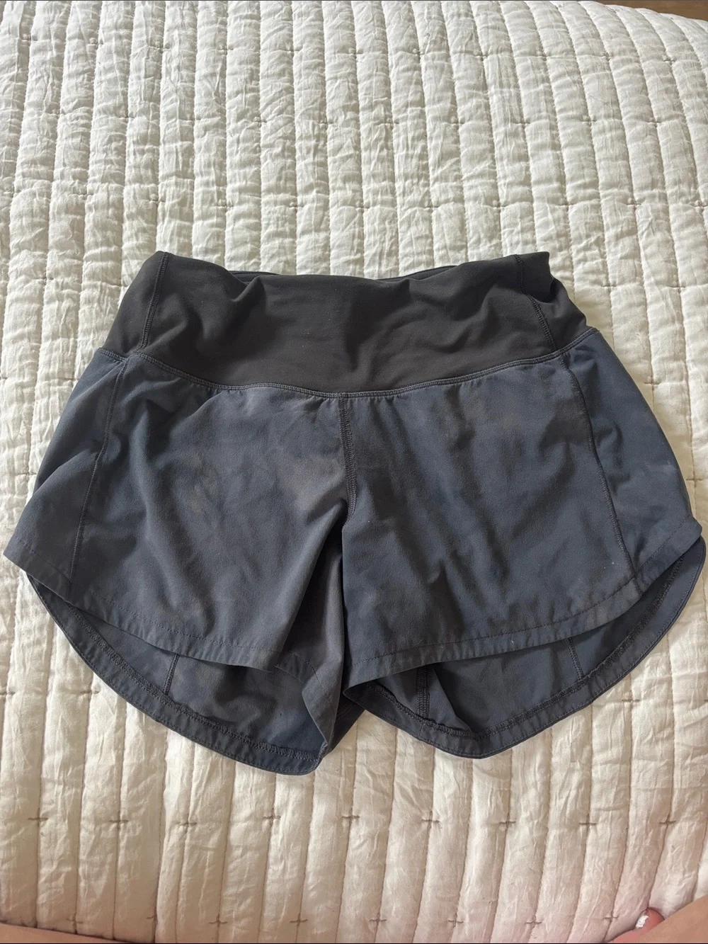 Grey Lululemon Speed Up Shorts